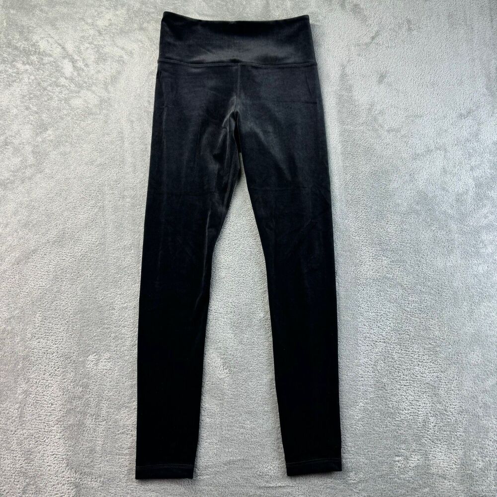 Athleta Leggings Women's Extra Small Black High Velvet Waisted Active Yoga Pants